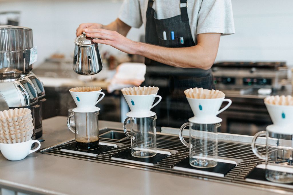 the profit model at a cafe