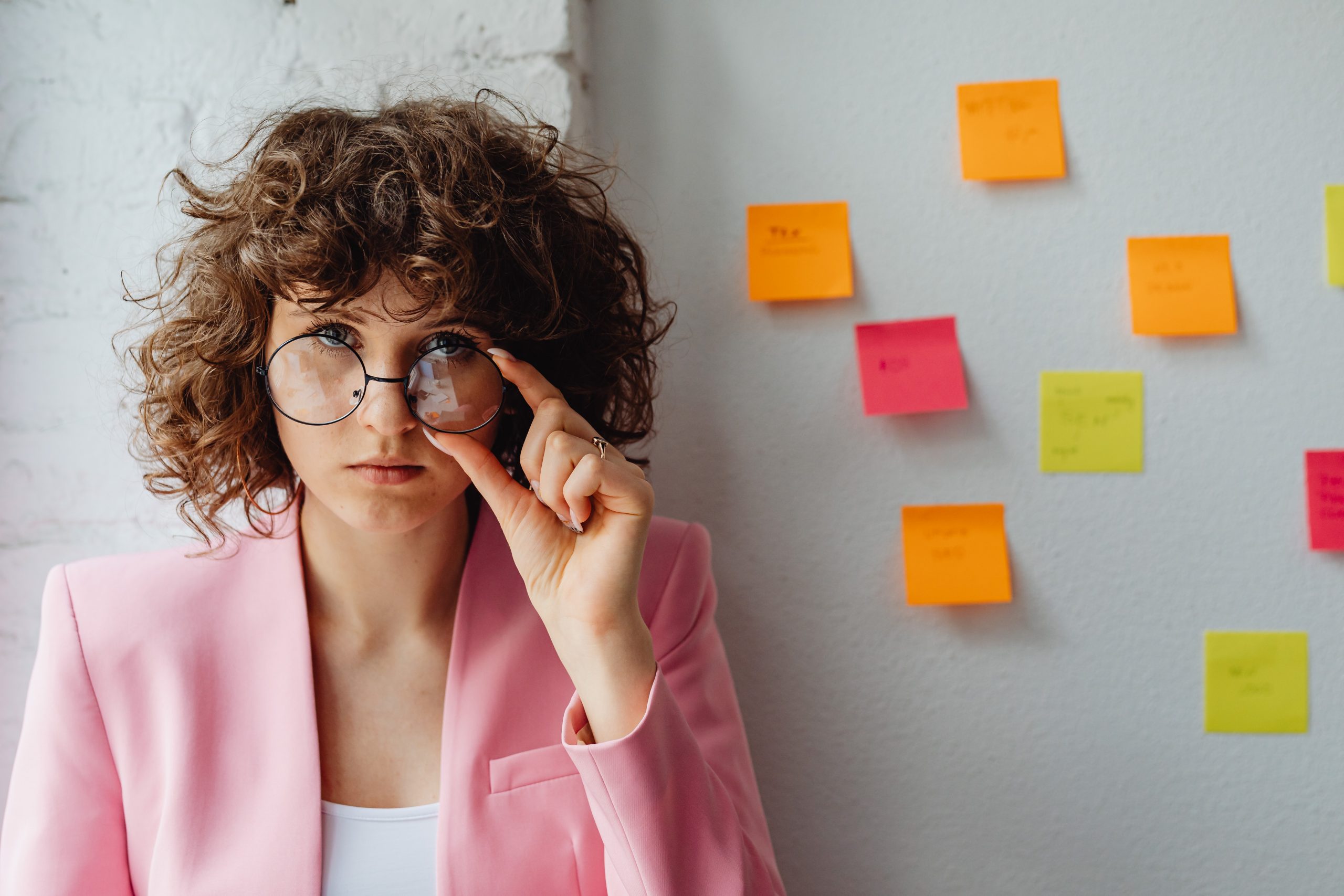 Woman developing a different marketing strategy